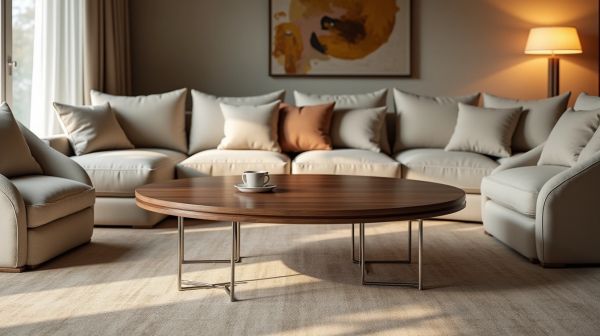 Découvrez des tables basses ovales pour tous les styles